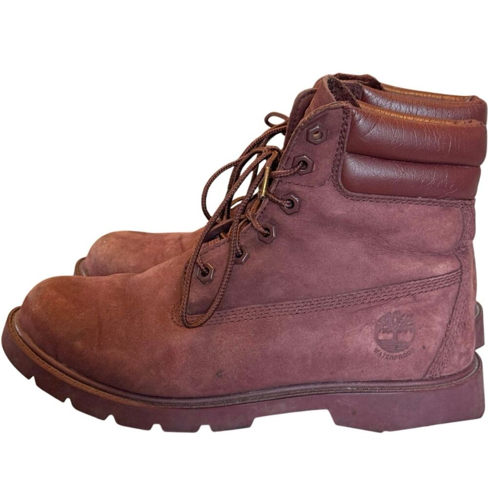Timberland A2417 Burgundy Nubuck/ Suede Waterproof Shoes Women's Size 8 US Boots